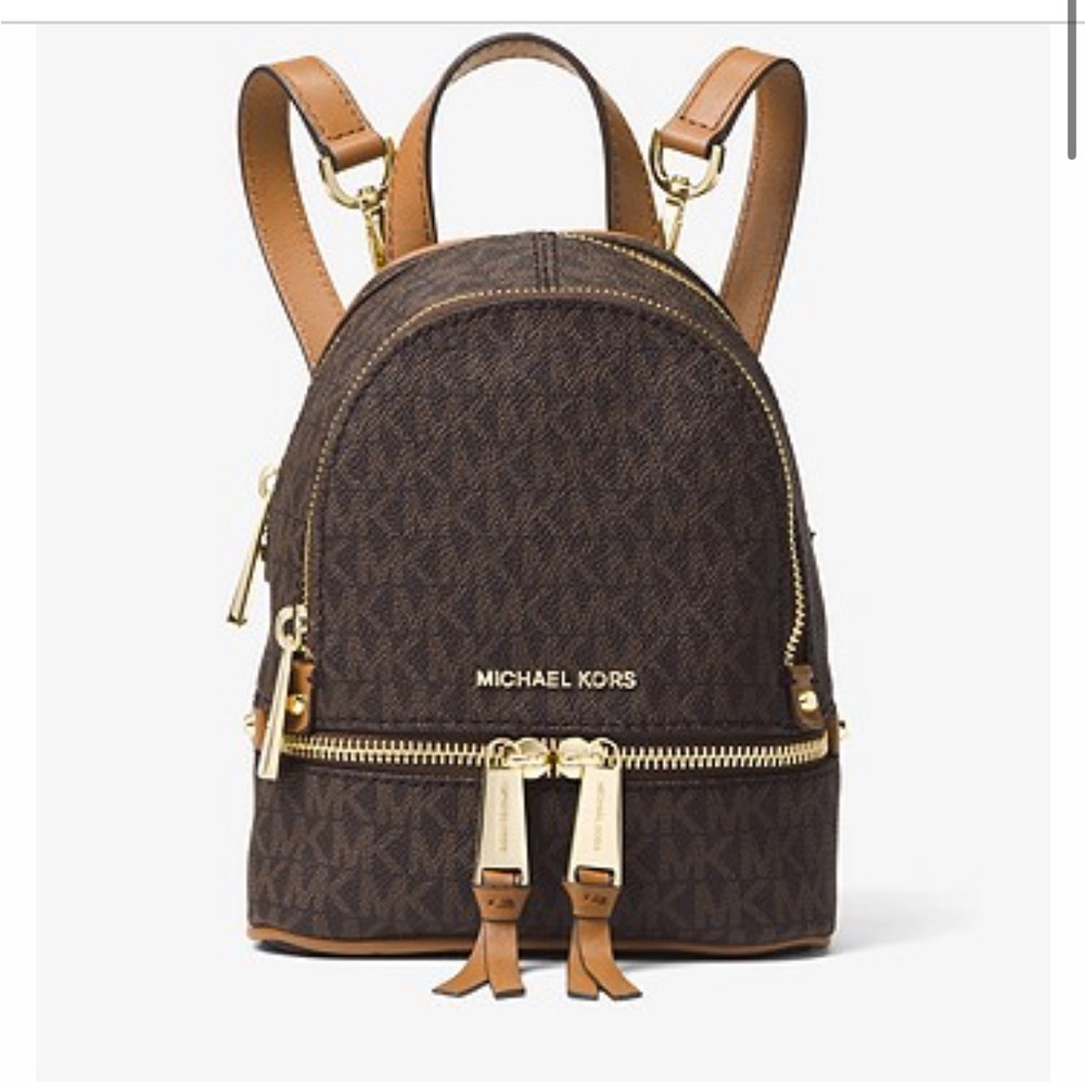 Rhea Mini Logo Backpack. Brand new. Original MK box and bag. - Picture 7 of 7